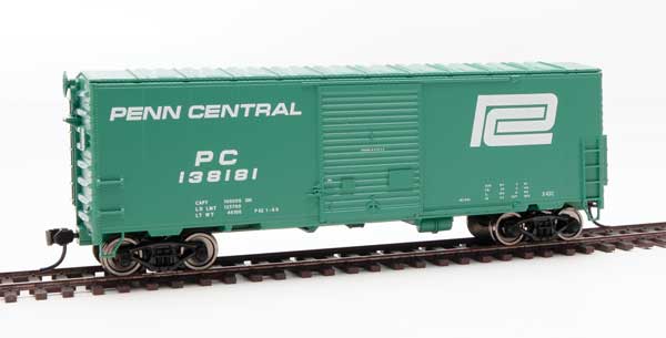 40' ACF Modernized Welded Boxcar w/8' Youngstown Door - Ready to Run -- Penn Central #138181-1