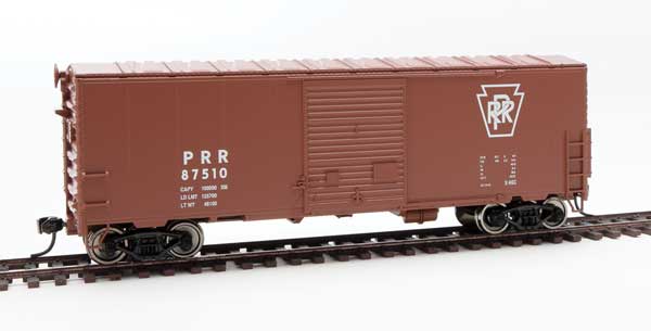 40' ACF Modernized Welded Boxcar w/8' Youngstown Door - Ready to Run -- Pennsylvania Railroad #87510-1