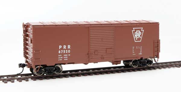 40' ACF Modernized Welded Boxcar w/8' Youngstown Door - Ready to Run -- Pennsylvania Railroad #87520-1