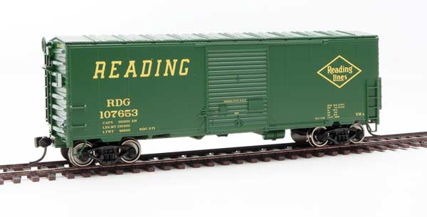 40' ACF Modernized Welded Boxcar w/8' Youngstown Door - Ready to Run -- Reading #107653-1