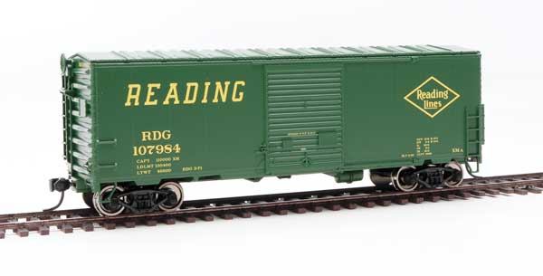 40' ACF Modernized Welded Boxcar w/8' Youngstown Door - Ready to Run -- Reading #107984-1