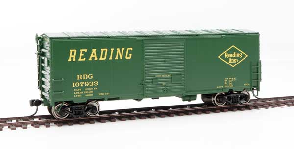 40' ACF Modernized Welded Boxcar w/8' Youngstown Door - Ready to Run -- Reading #107933-1