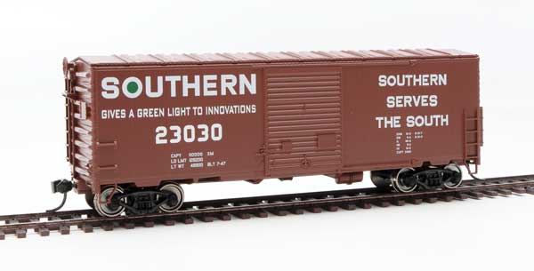 40' ACF Modernized Welded Boxcar w/8' Youngstown Door - Ready to Run -- Southern #23030-1