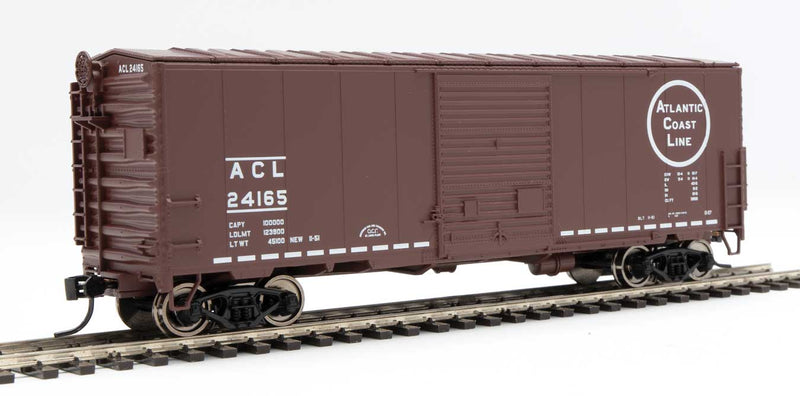 40' ACF Modernized Welded Boxcar w/8' Youngstown Door - Ready to Run -- Atlantic Coast Line #24165-1