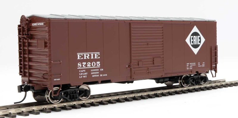 40' ACF Modernized Welded Boxcar w/8' Youngstown Door - Ready to Run -- Erie #87205-1