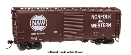 40' ACF Welded Boxcar w/8' Youngstown Door - Ready to Run -- Norfolk & Western #390007