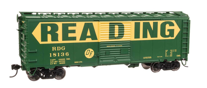 40' ACF Welded Boxcar w/8' Youngstown Door - Ready to Run -- Reading #18136