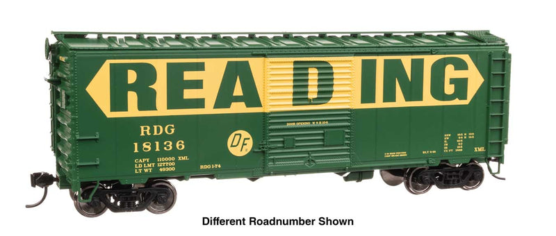 40' ACF Welded Boxcar w/8' Youngstown Door - Ready to Run -- Reading #18212