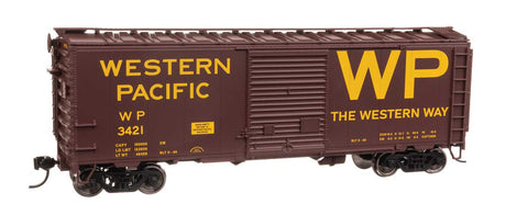 40' ACF Welded Boxcar w/8' Youngstown Door - Ready to Run -- Western Pacific(TM) #3421