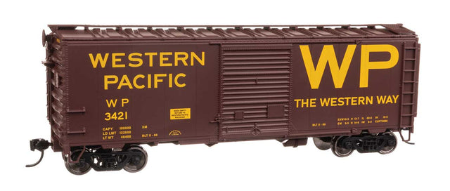 40' ACF Welded Boxcar w/8' Youngstown Door - Ready to Run -- Western Pacific(TM) #3421