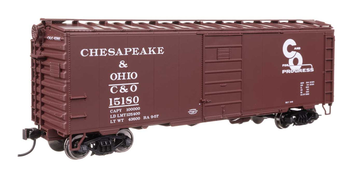 40' PS-1 Boxcar - Ready to Run -- Chesapeake & Ohio #15180-1