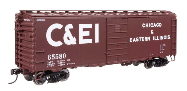 40' PS-1 Boxcar - Ready to Run -- Chicago & Eastern Illinois(TM) #65580-1