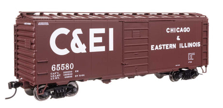 40' PS-1 Boxcar - Ready to Run -- Chicago & Eastern Illinois(TM) #65580-2