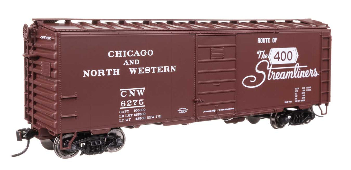40' PS-1 Boxcar - Ready to Run -- Chicago & North Western(TM) #6275-1