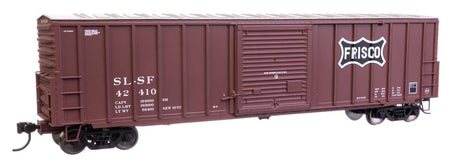 50' ACF Exterior Post Dreadnaught End Plate B Boxcar - Ready to Run -- St. Louis - San Francisco Frisco #42410-2