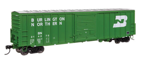 50' ACF Exterior Post Dreadnaught End Plate B Boxcar - Ready to Run -- Burlington Northern #214270-1