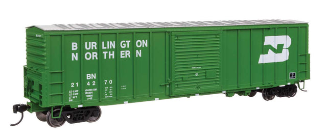50' ACF Exterior Post Dreadnaught End Plate B Boxcar - Ready to Run -- Burlington Northern #214270-1