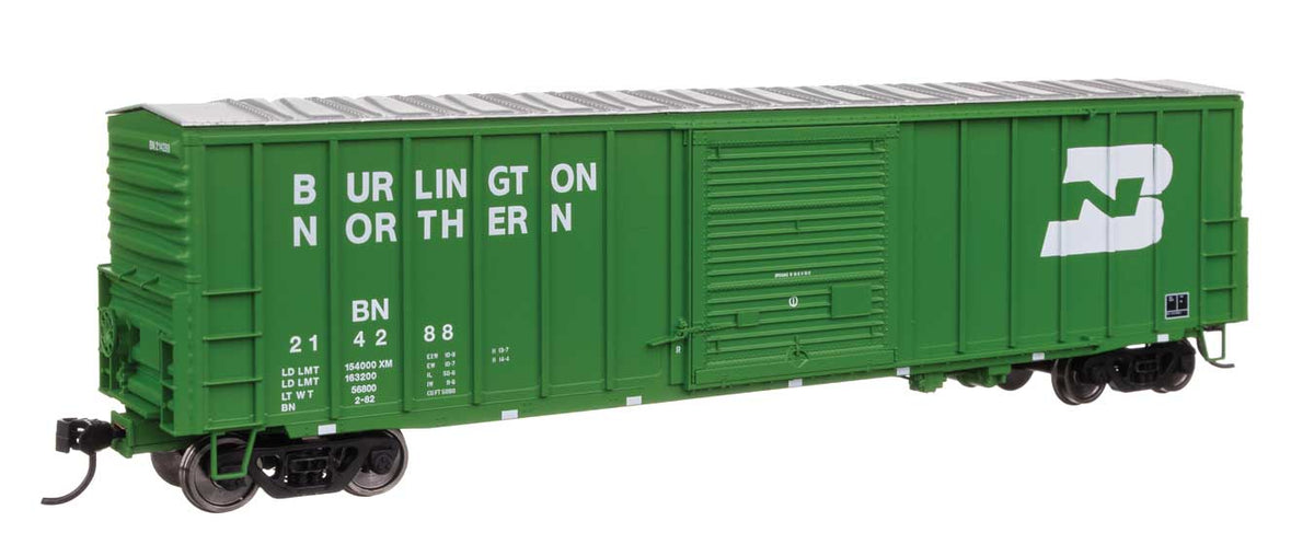 50' ACF Exterior Post Dreadnaught End Plate B Boxcar - Ready to Run -- Burlington Northern #214288-1