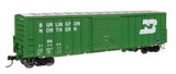 50' ACF Exterior Post Dreadnaught End Plate B Boxcar - Ready to Run -- Burlington Northern #214288-1