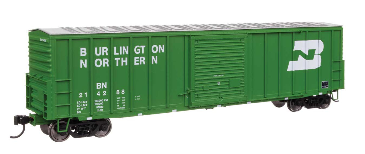 50' ACF Exterior Post Dreadnaught End Plate B Boxcar - Ready to Run -- Burlington Northern #214288-2