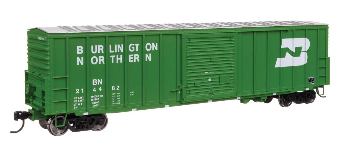 50' ACF Exterior Post Dreadnaught End Plate B Boxcar - Ready to Run -- Burlington Northern #214482-1