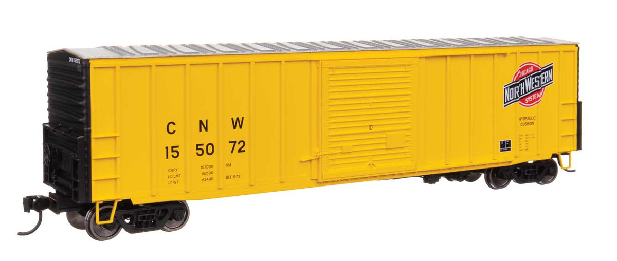 50' ACF Exterior Post Dreadnaught End Plate B Boxcar - Ready to Run -- Chicago & North Western(TM) #155072-1