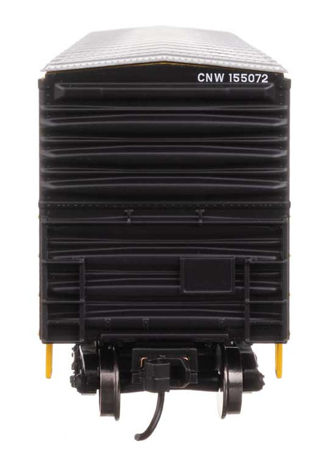 50' ACF Exterior Post Dreadnaught End Plate B Boxcar - Ready to Run -- Chicago & North Western(TM) #155072-4