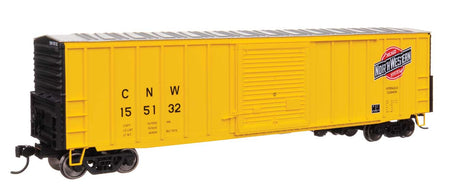 50' ACF Exterior Post Dreadnaught End Plate B Boxcar - Ready to Run -- Chicago & North Western(TM) #155132-1