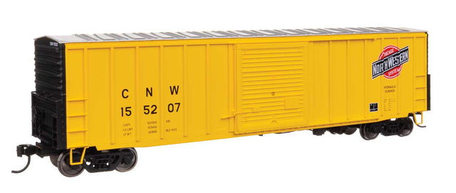 50' ACF Exterior Post Dreadnaught End Plate B Boxcar - Ready to Run -- Chicago & North Western(TM) #155207-1