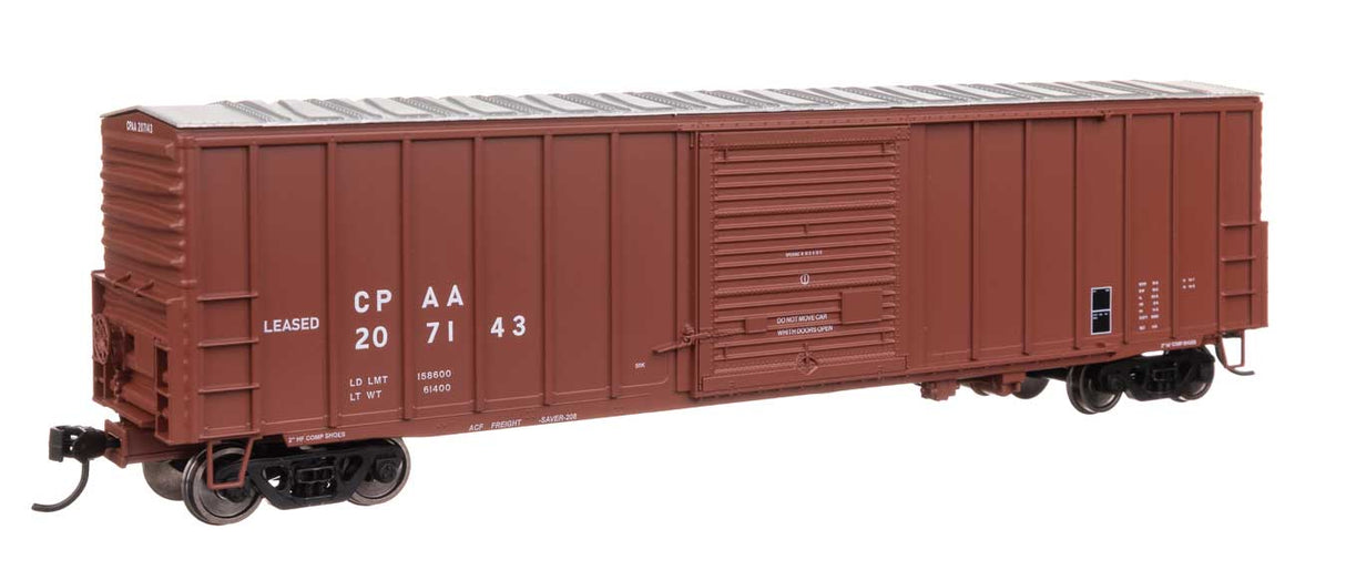 50' ACF Exterior Post Dreadnaught End Plate B Boxcar - Ready to Run -- Canadian Pacific #207143-1
