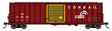 50' ACF Exterior Post Dreadnaught End Plate B Boxcar - Ready to Run -- Conrail #166006