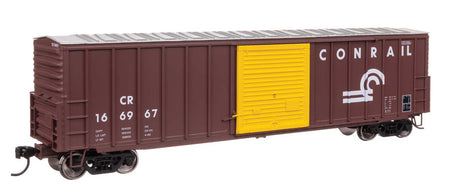 50' ACF Exterior Post Dreadnaught End Plate B Boxcar - Ready to Run -- Conrail #166967-2