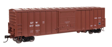 50' ACF Exterior Post Dreadnaught End Plate B Boxcar - Ready to Run -- Grand Trunk Western #517929-1