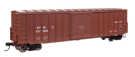 50' ACF Exterior Post Dreadnaught End Plate B Boxcar - Ready to Run -- Grand Trunk Western #517929-2