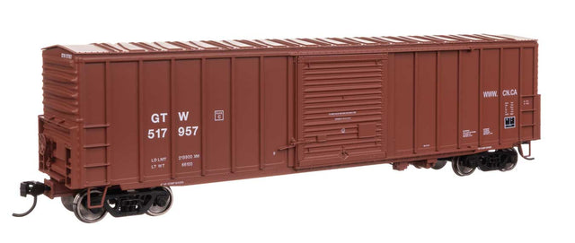 50' ACF Exterior Post Dreadnaught End Plate B Boxcar - Ready to Run -- Grand Trunk Western #517957-1