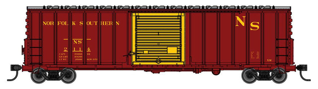 50' ACF Exterior Post Dreadnaught End Plate B Boxcar - Ready to Run -- Norfolk Southern #2114