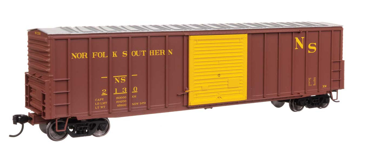 50' ACF Exterior Post Dreadnaught End Plate B Boxcar - Ready to Run -- Norfolk Southern #2130-2