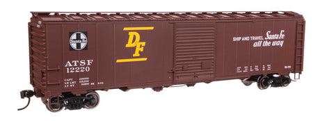 50' AAR Single Door Boxcar - Ready to Run -- Atchison, Topeka & Santa Fe #12220 ("The Route of the SuperChief" Slogan)-2