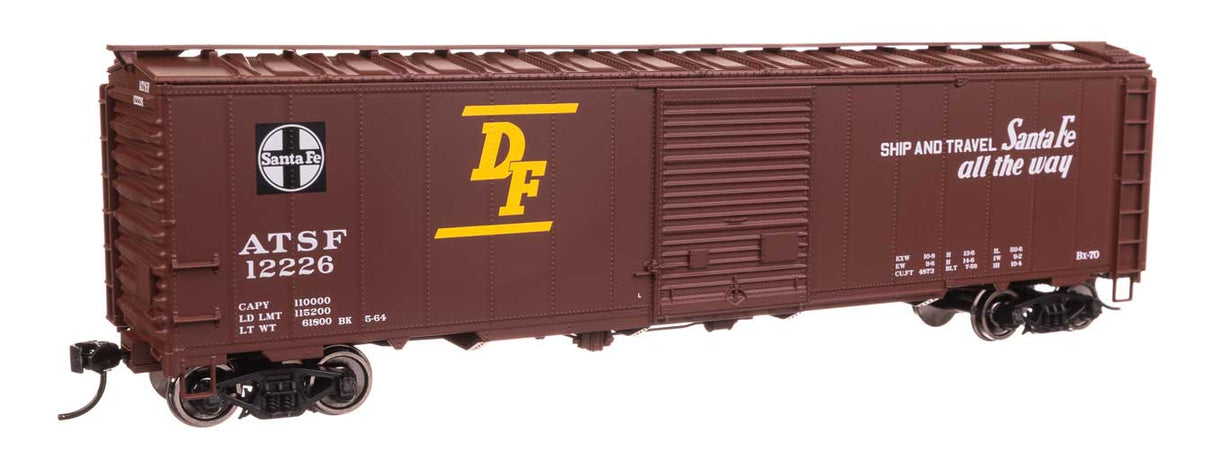 50' AAR Single Door Boxcar - Ready to Run -- Santa Fe #12226-2