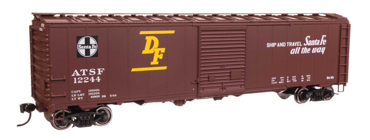 50' AAR Single Door Boxcar - Ready to Run -- Santa Fe #12244-2