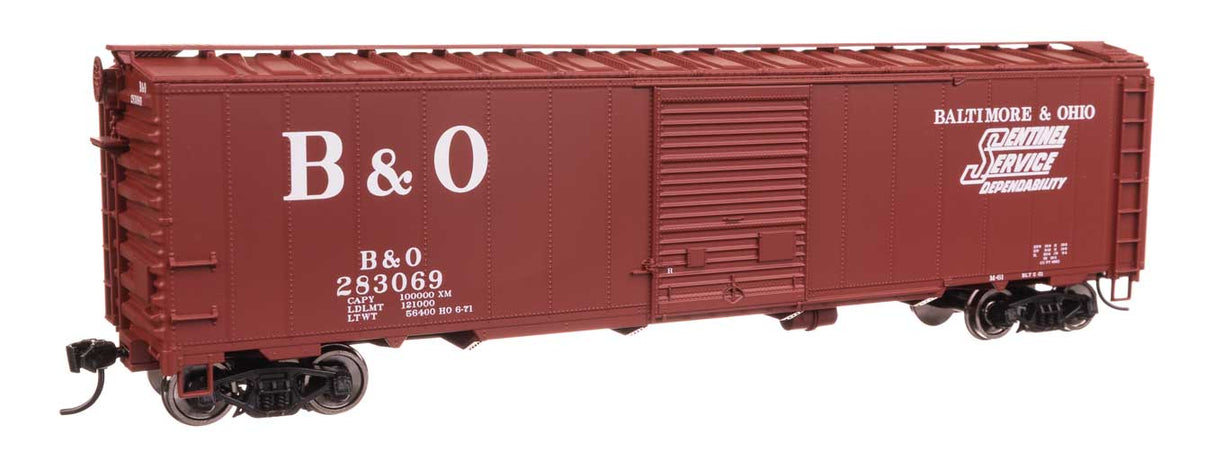 50' AAR Single Door Boxcar - Ready to Run -- Baltimore & Ohio #283069-1