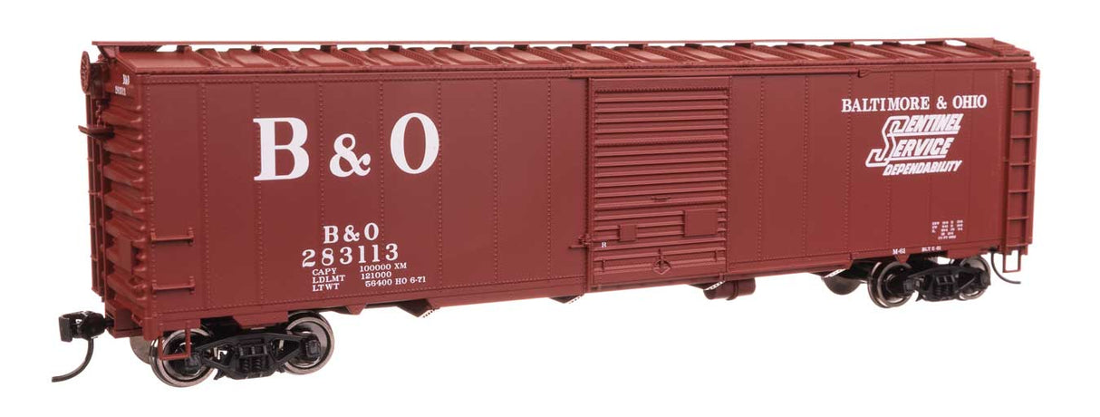 50' AAR Single Door Boxcar - Ready to Run -- Baltimore & Ohio #283113-1