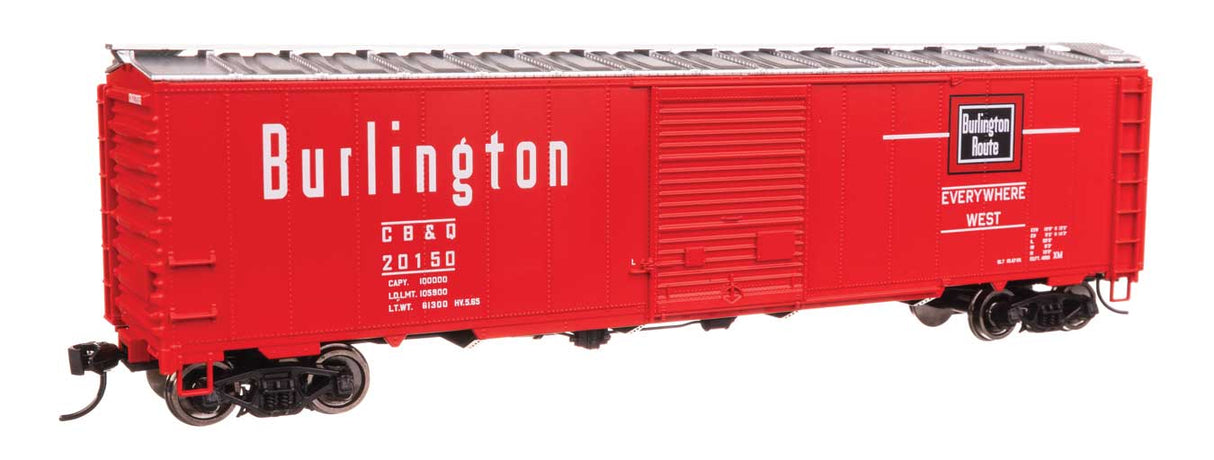 50' AAR Single Door Boxcar - Ready to Run -- Chicago, Burlington & Quincy #20150-2