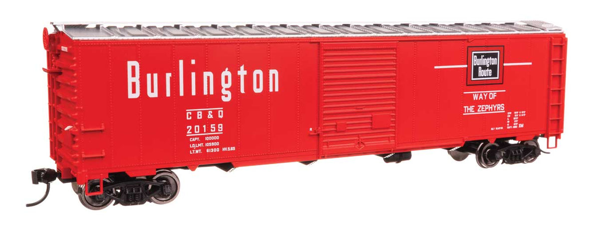 50' AAR Single Door Boxcar - Ready to Run -- Chicago, Burlington & Quincy #20159-1