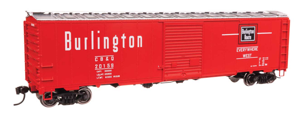 50' AAR Single Door Boxcar - Ready to Run -- Chicago, Burlington & Quincy #20159-2