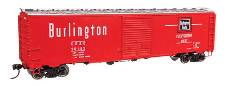 50' AAR Single Door Boxcar - Ready to Run -- Chicago, Burlington & Quincy #20163-2