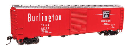50' AAR Single Door Boxcar - Ready to Run -- Chicago, Burlington & Quincy #20168-2