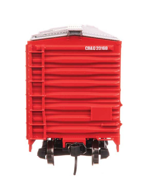 50' AAR Single Door Boxcar - Ready to Run -- Chicago, Burlington & Quincy #20168-4
