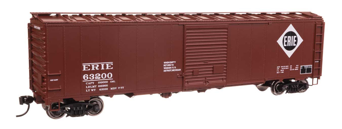 50' AAR Single Door Boxcar - Ready to Run -- Erie #63200-2
