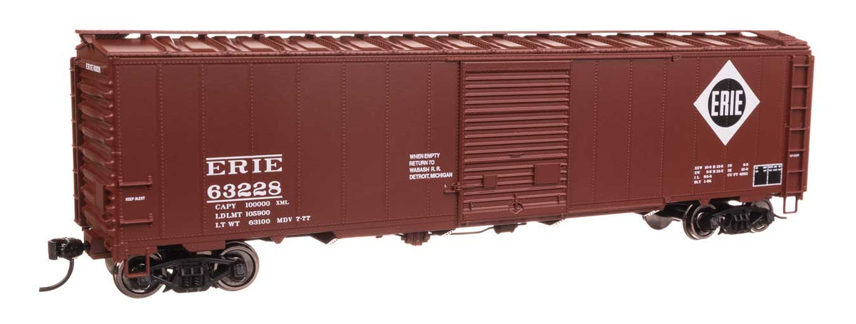 50' AAR Single Door Boxcar - Ready to Run -- Erie #63228-2